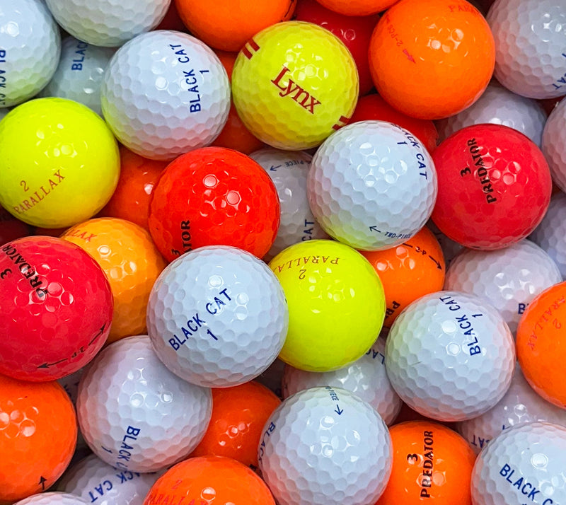 Assorted 2 and 3 piece golf balls, Pack of 50